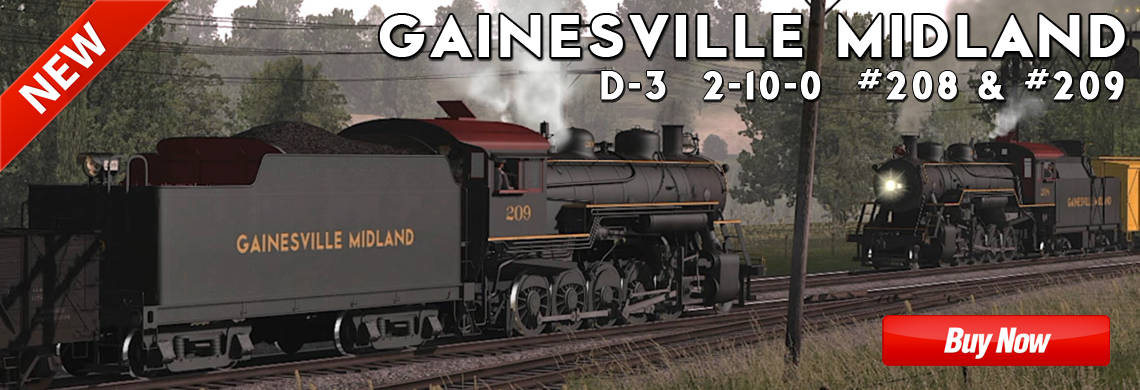 Locomotora de vapor Gainesville Midland 2-10-0 #208